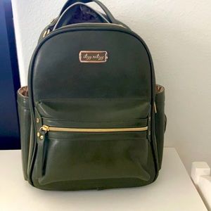 Olive green Itzy Ritzy diaper backpack, brand new.